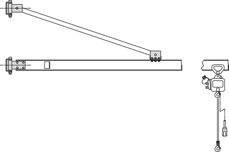 Tension Braced Cantilevered Jib